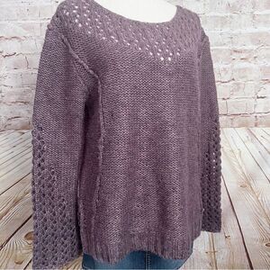 Silver Jeans chunky knit crochet sweater
